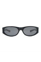 Winona Oval Sunglasses-Black