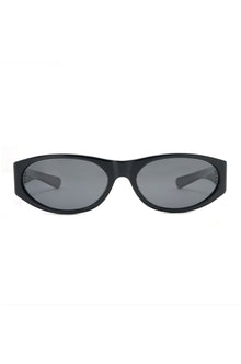 Winona Oval Sunglasses-Black
