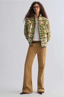 Tie-dye Bohemie Printed Quilted Jacket Mountain Green