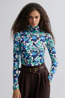 Petal Long Sleeve Turtleneck Top