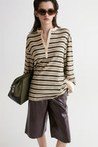 Long-Sleeve Striped T-shirt