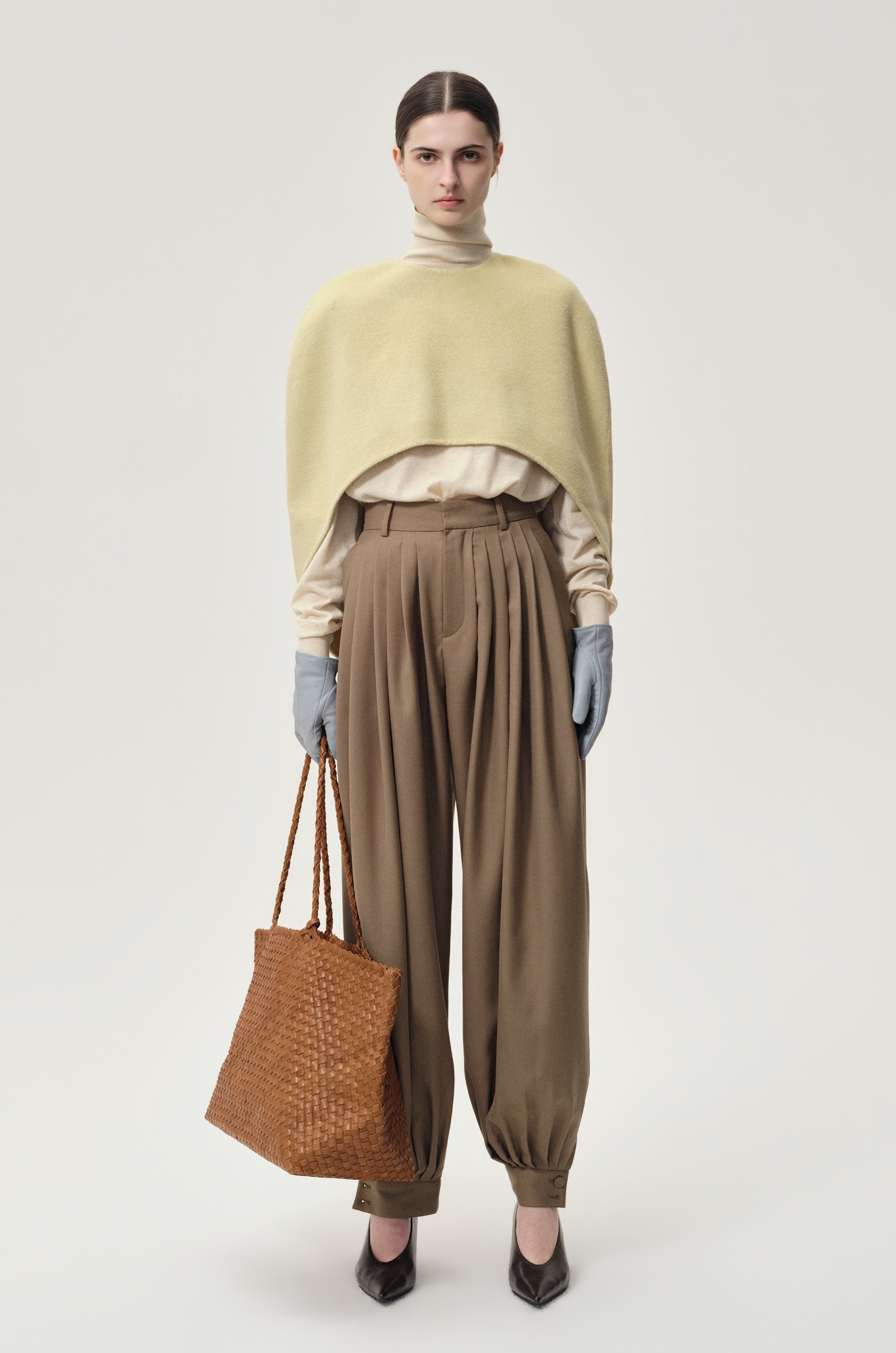 Balloon Pleat Trousers Pepper