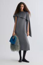 Opera Cape Maxi Dress Grey Melange