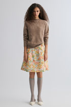 Buttery Boxy Brushed Wool Sweater Truffle Melange