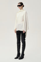 Reversible Scarf Blouse Ecru