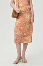 Daisy Viscose Jersey Midi Skirt