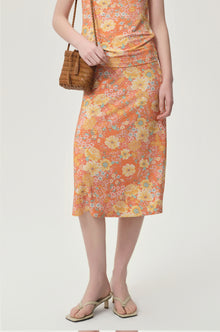 Daisy Viscose Jersey Midi Skirt