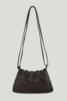 Adjustable  Mini Cloud Clutch Brown
