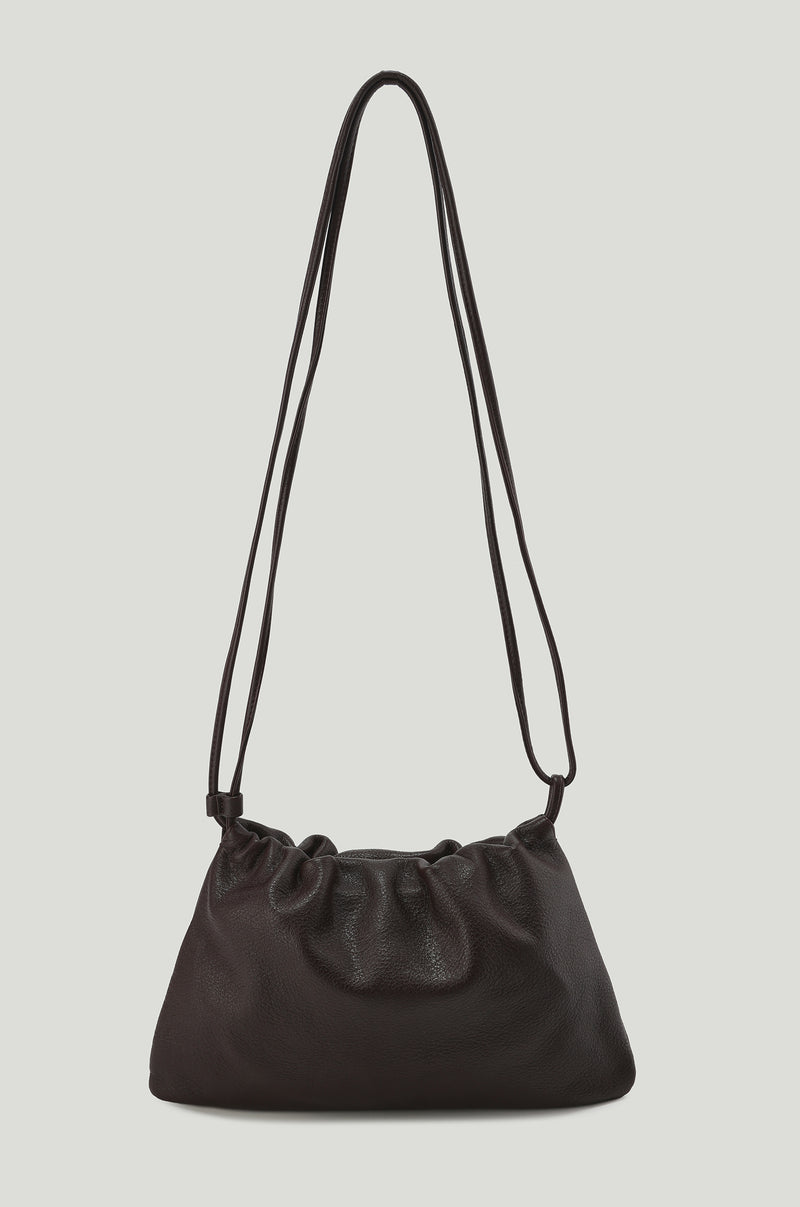 Adjustable  Mini Cloud Clutch Brown