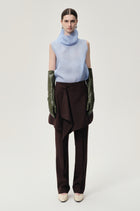 Layered Skirt Trousers Rum