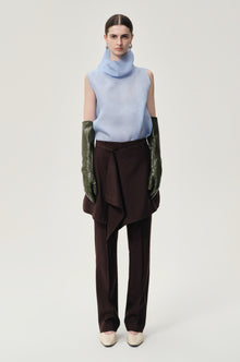 Layered Skirt Trousers Rum