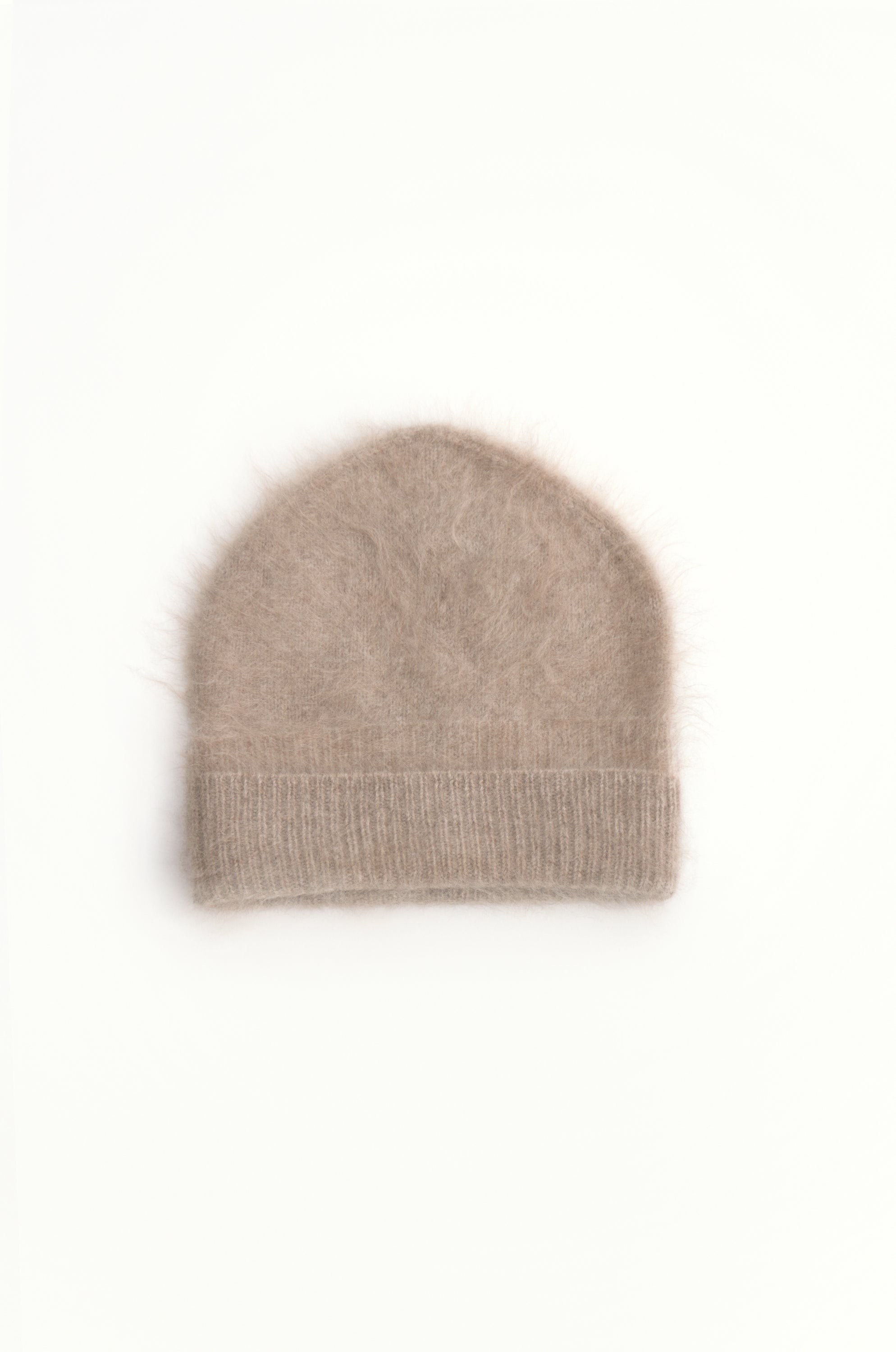 Brushed Cashmere Beanie Cappuccino