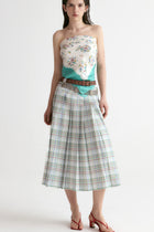 Capri Pleated Midi Skirt