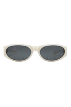 Winona Oval Sunglasses-White