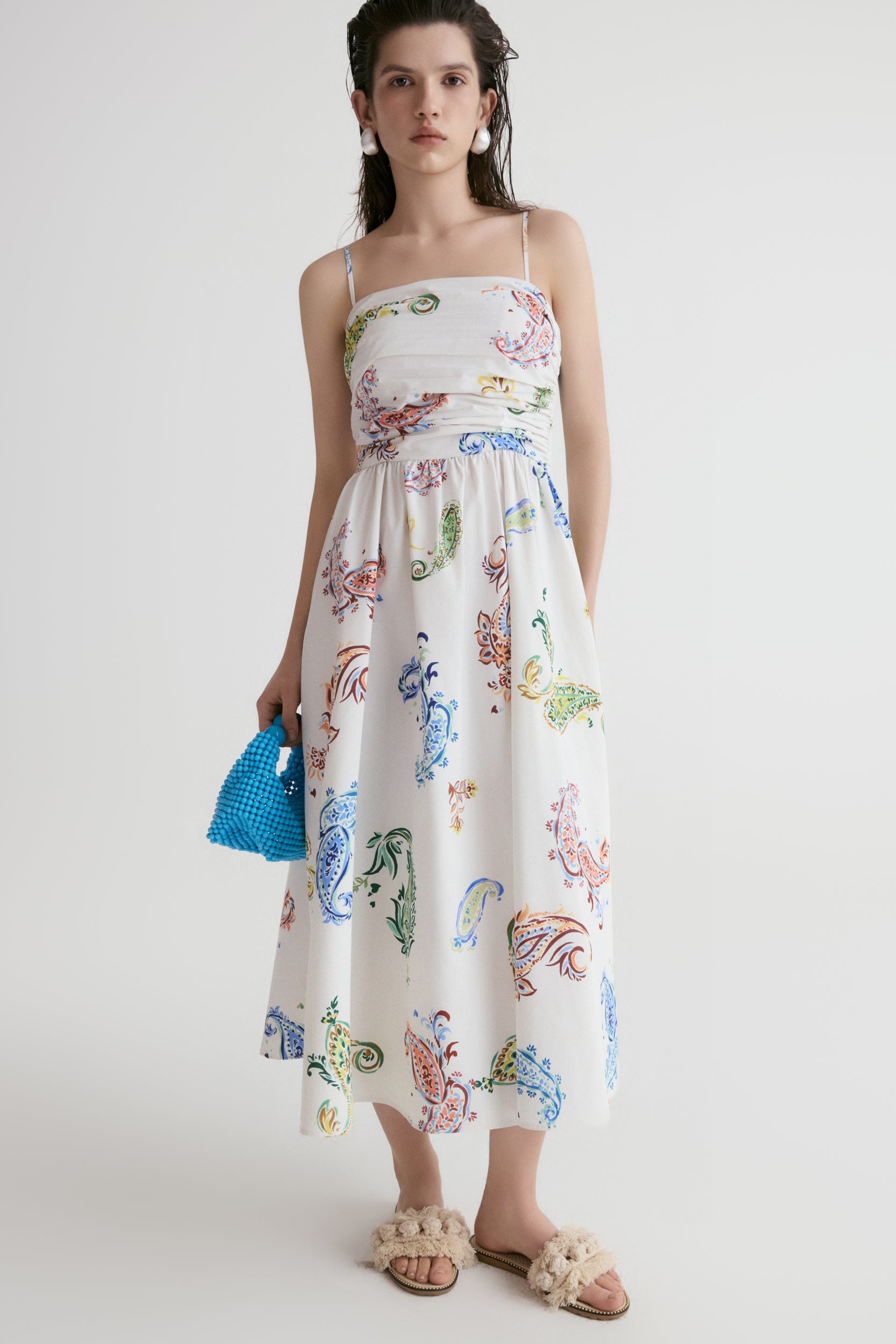 Santorini Paisley Cami Dress