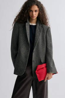 Boxy Check Blazer