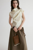 Provence Draped Shirt-Vanilla