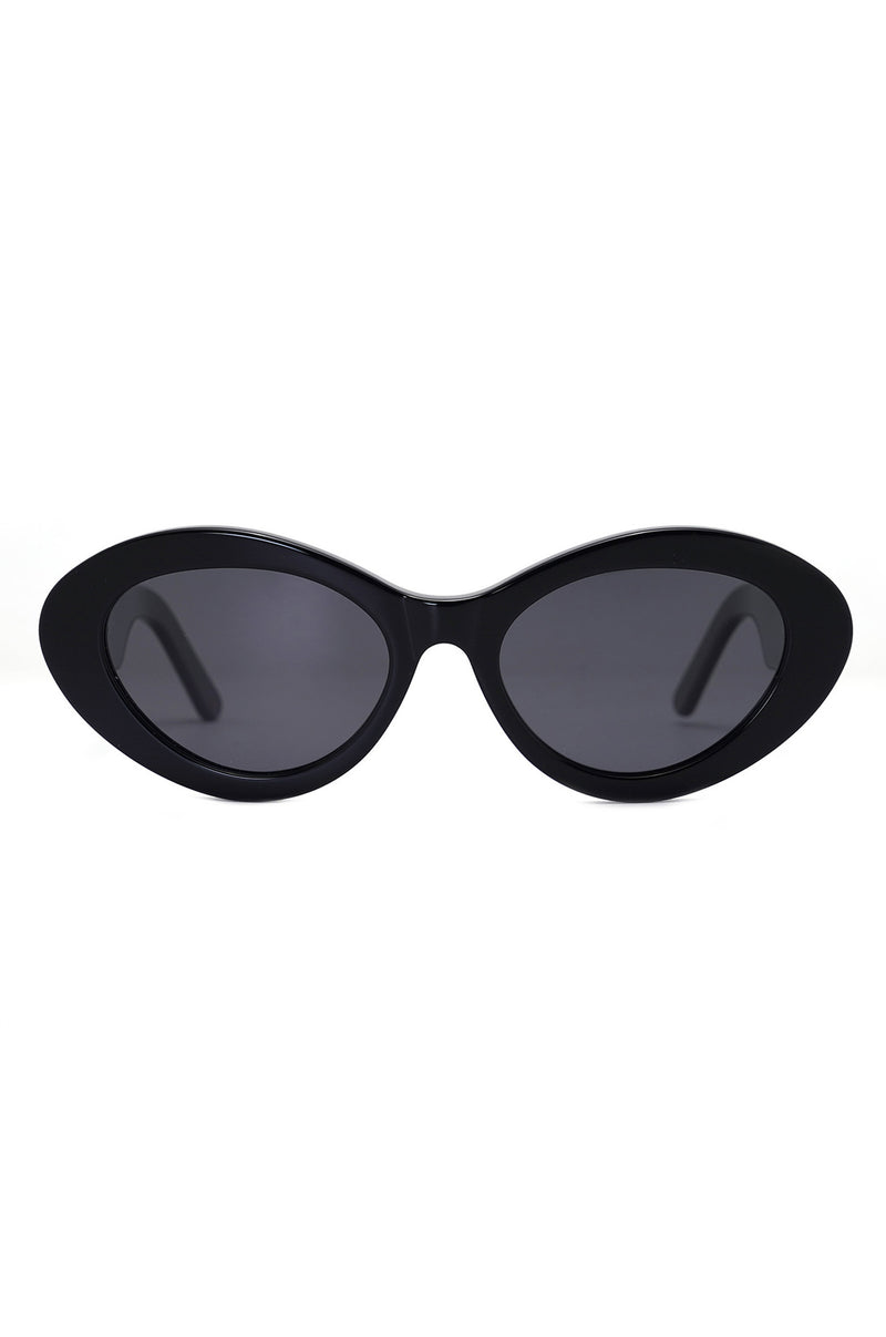 Shimmer Cat-eye sunglasses-Black