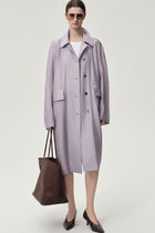 Zephy Trench Purple Ash