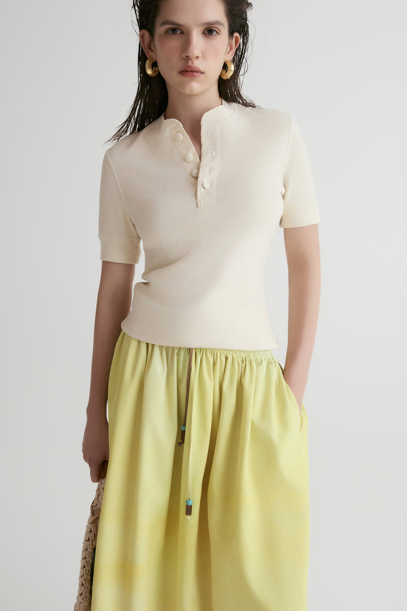 Dry Loop Terry Henley T- shirt