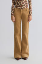 Corduroy Flared Trousers Sand