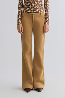 Corduroy Flared Trousers Sand