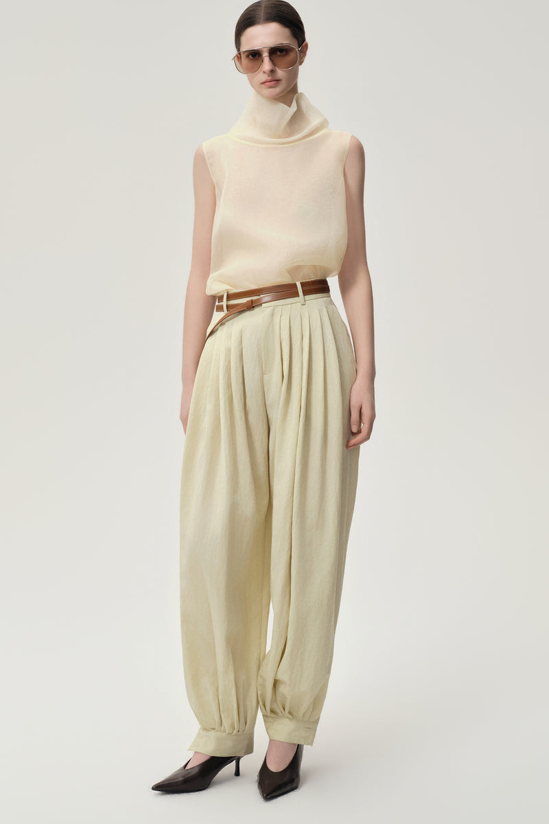 Balloon Pleat Trousers Butter