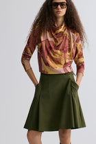 Verve Cowl Jersey Top Blush