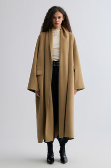 Oversized Double-faced Scarf Coat Hazel