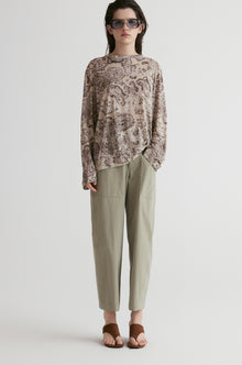 Boho Paisley Linen T-shirt