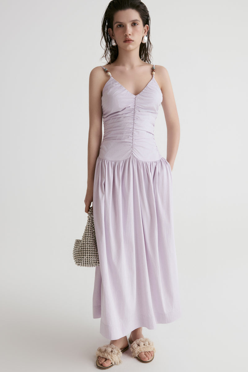 Tuscany Drape Cami Dress-Lillac