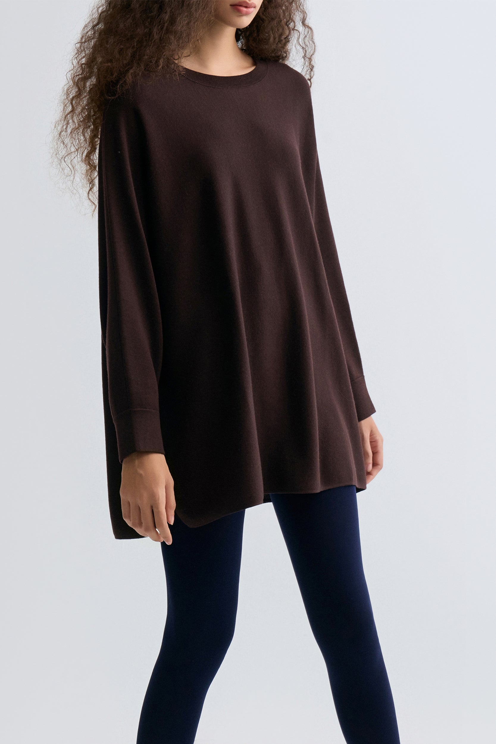 Cozy Merino Wool Sweater Chocolate
