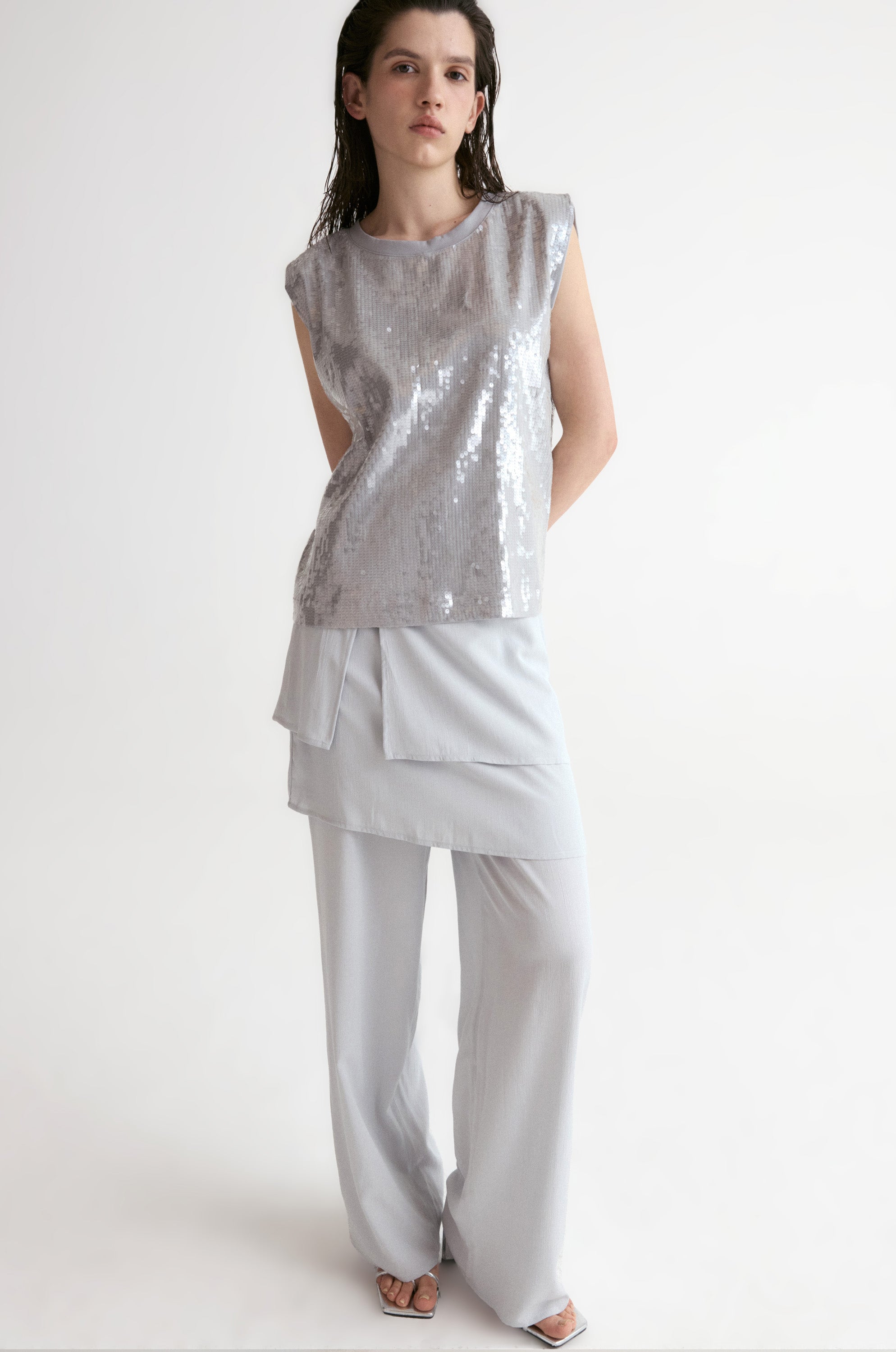 2in1 Set Trousers-Cloud Gray
