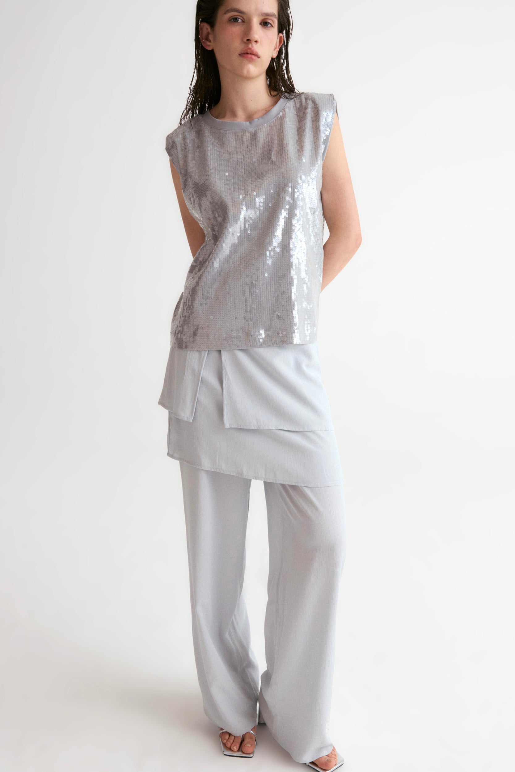 2in1 Set Trousers-Cloud Gray