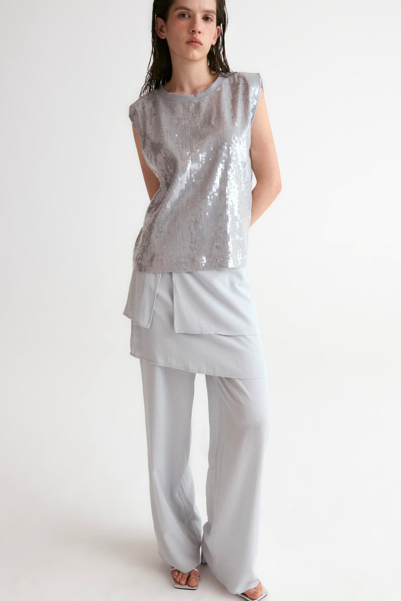 2in1 Set Trousers-Cloud Gray