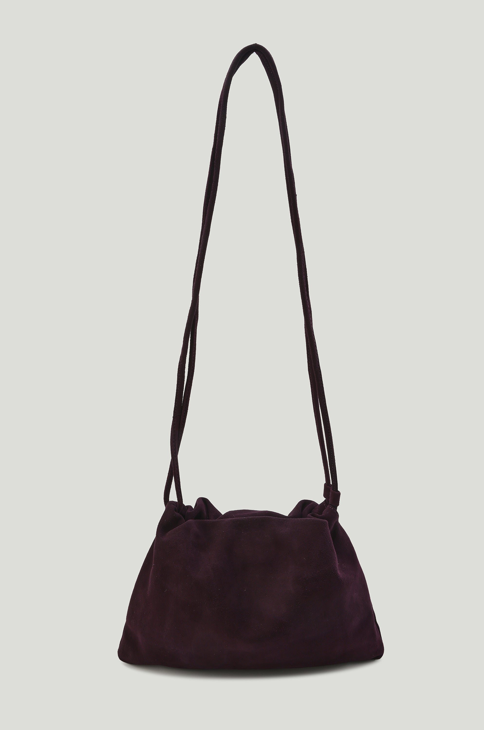 Adjustable  Mini Cloud Clutch Plum