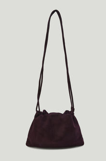 Adjustable  Mini Cloud Clutch Plum