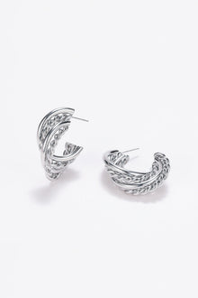 Layered band hoop Earrings
