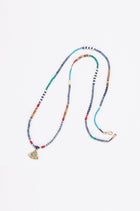 Solara gold-plated multi-stone necklace