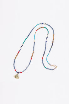 Solara gold-plated multi-stone necklace