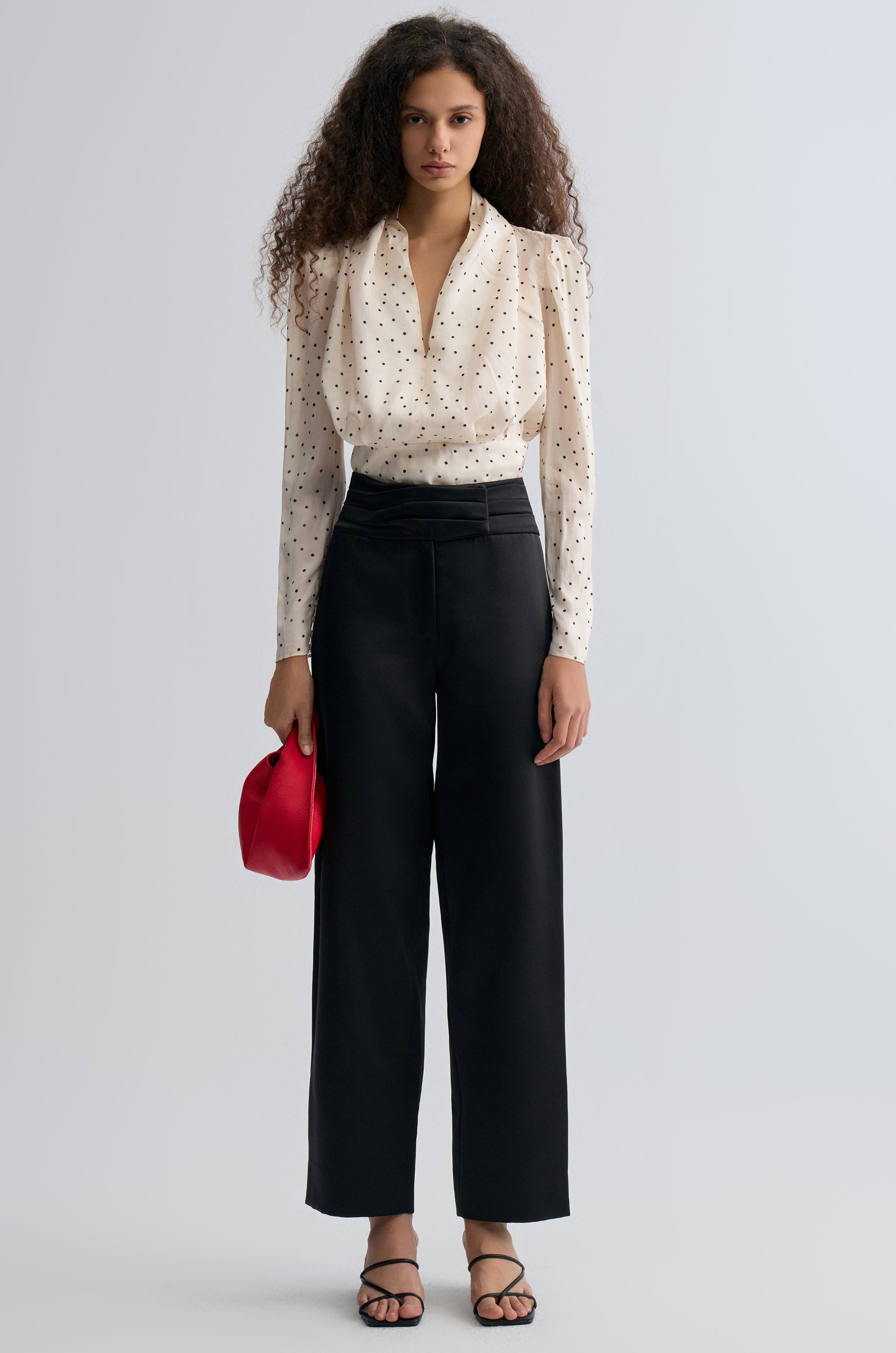 Polka Viscose Blouse