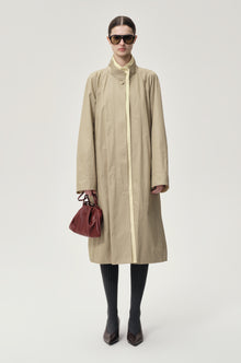 Amelie Trench Coat Khaki Beige/Butter