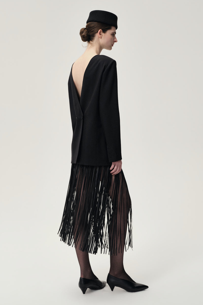 Margot Reversible Tailored Blazer Black