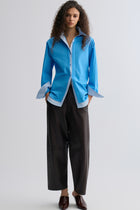 Relaxed Double-layer Shirt Periwinkle Blue