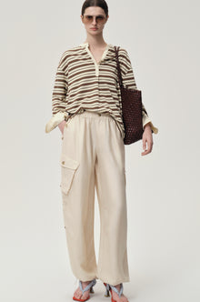 Drift Baggy Cargo Trousers Porcelain