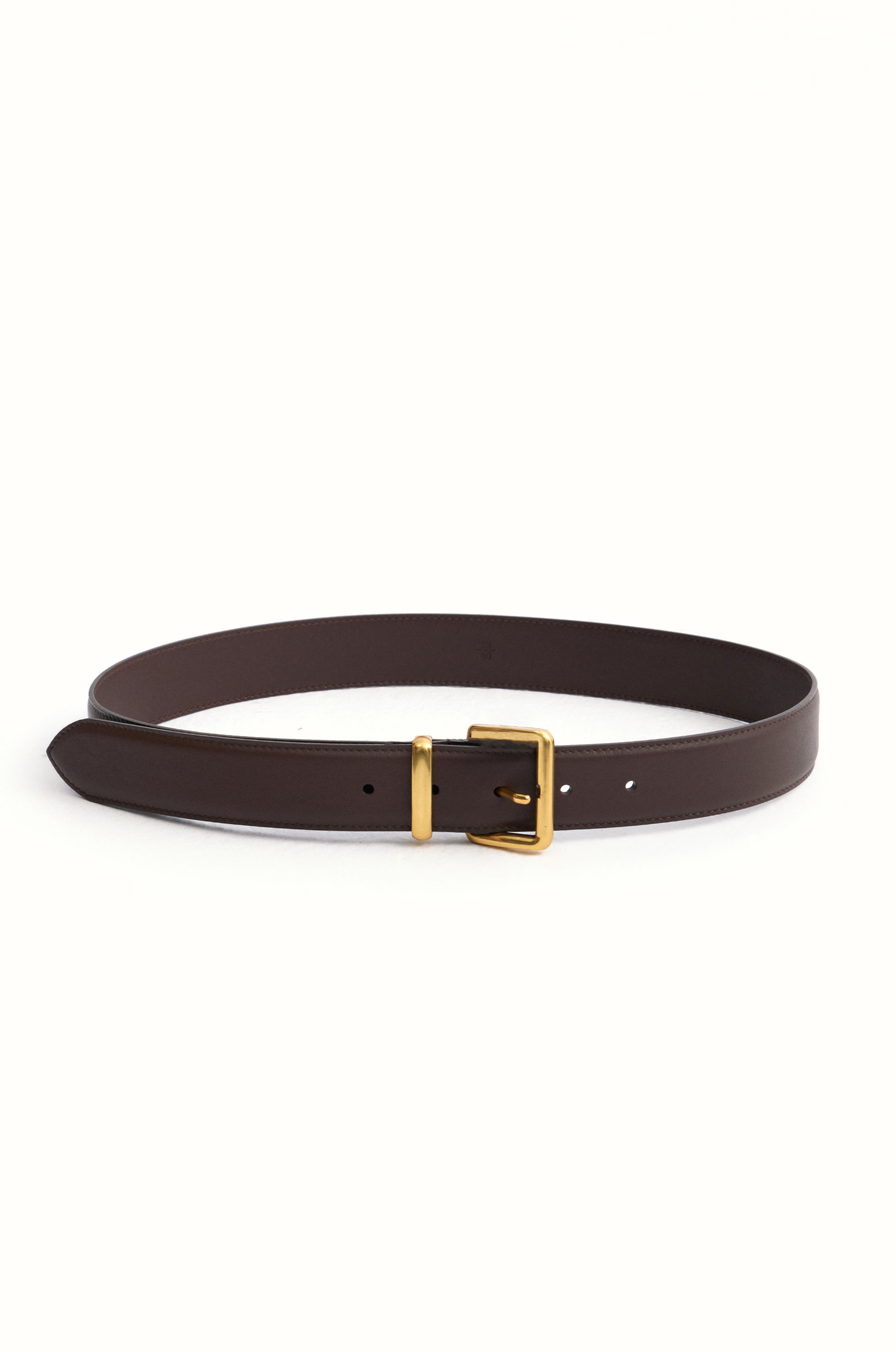 Leather Belt Dark Brown