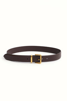 Leather Belt Dark Brown