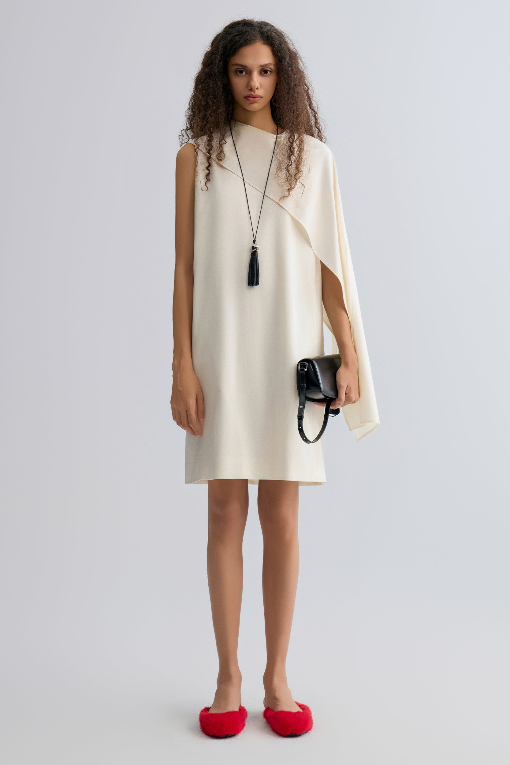 Opera Cape Dress Ivory