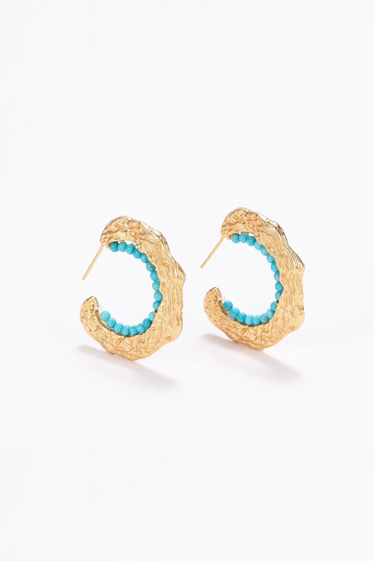 Azul 14-karat gold turquoise earrings