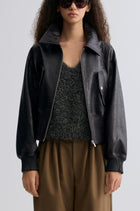 Leather Bomber Jacket